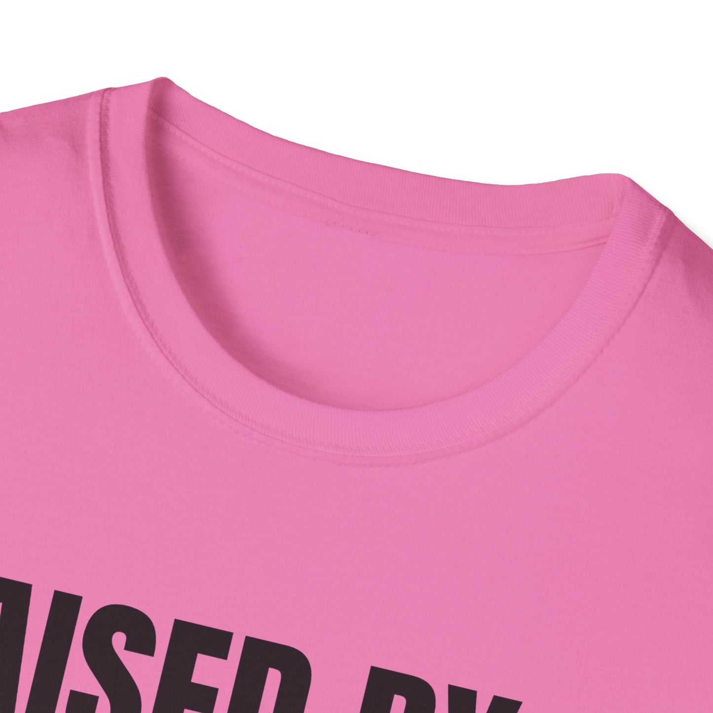 “Raised by a Strong, Beautiful Black Woman, Not Raised by Boo Boo da Fool” – Unisex Softstyle T-Shirt