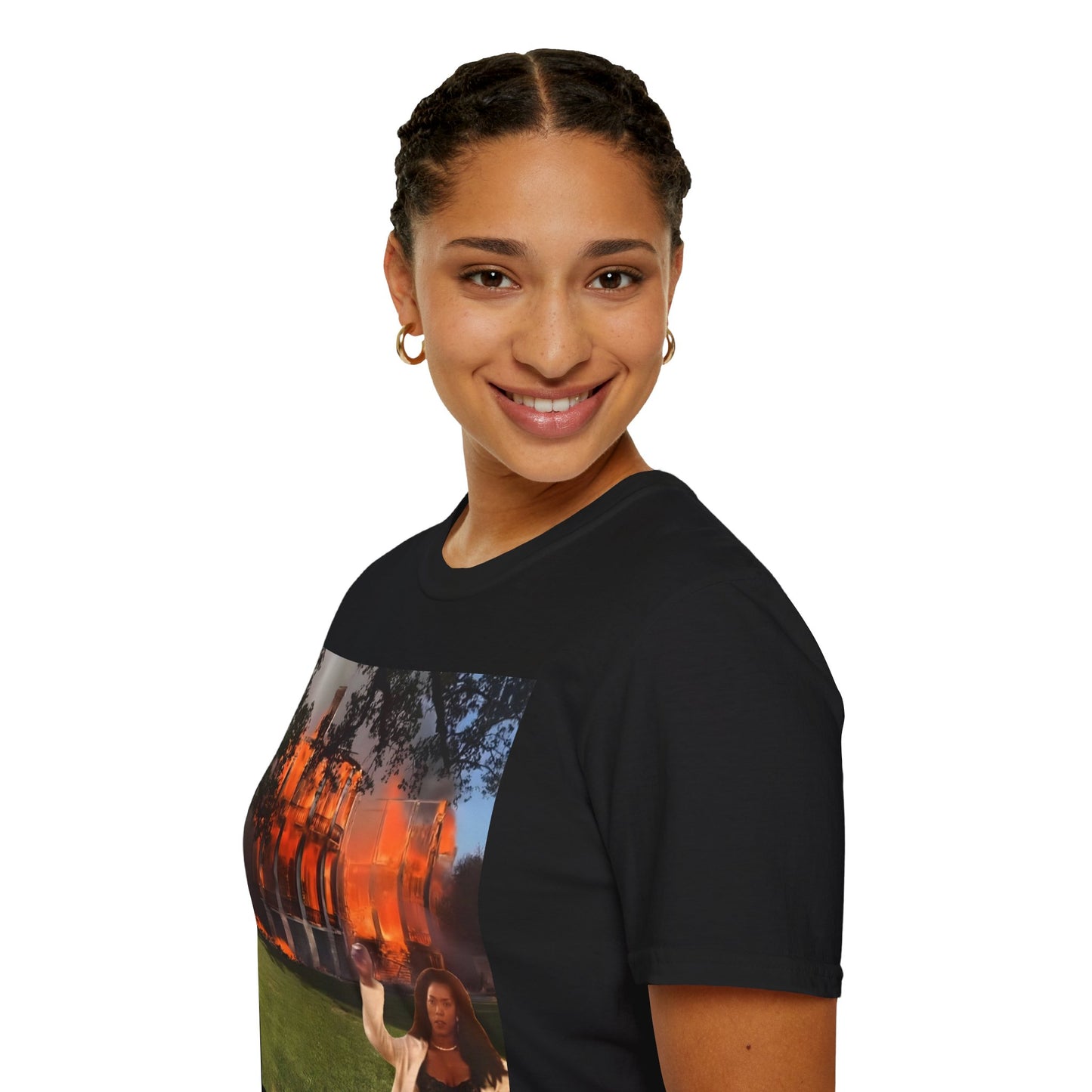 Juneteenth Burn It Down Tee Inspired by Angela Bassett Unisex Softstyle T-Shirt