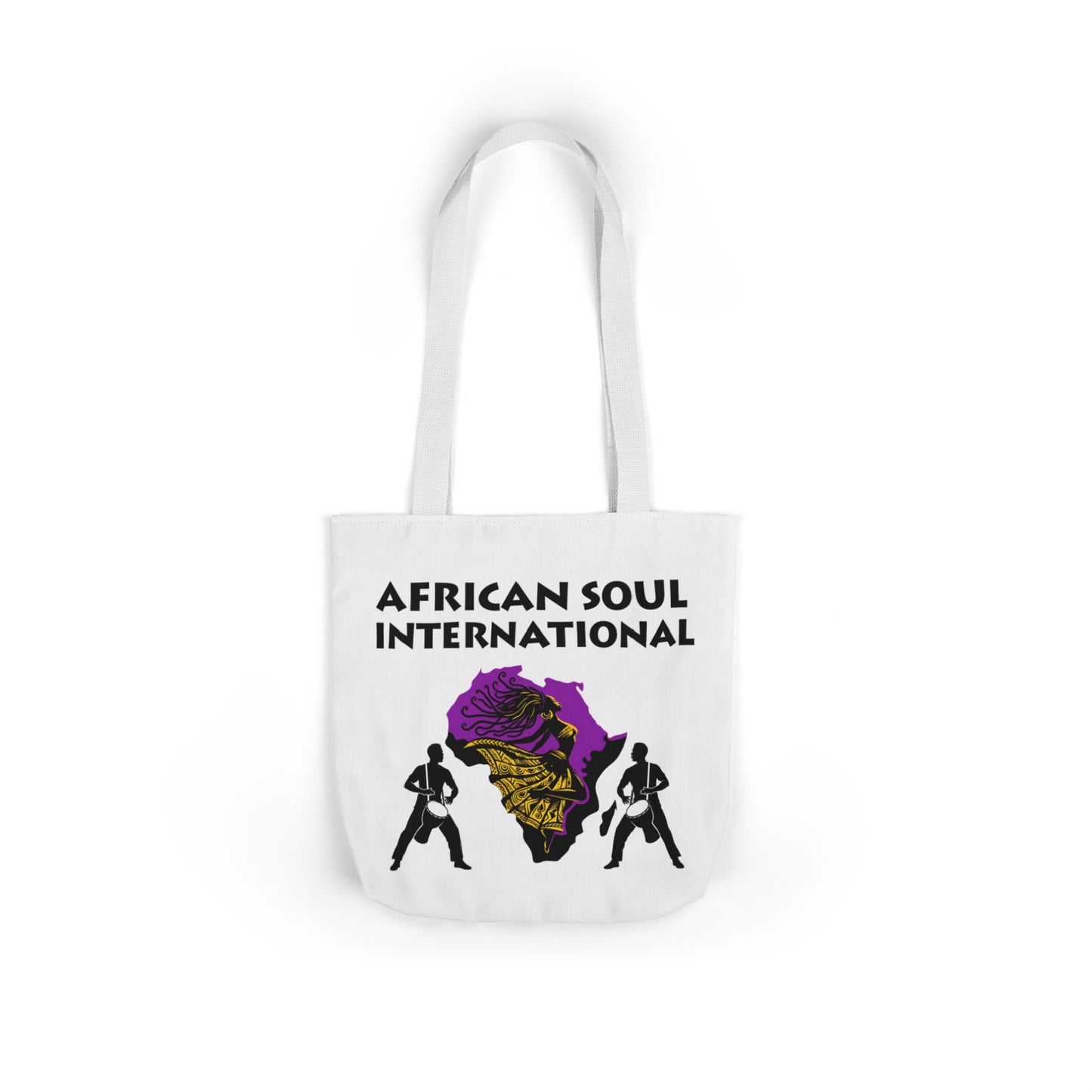 African Soul International – Vibrant Canvas Tote Bag, Eco-Friendly Shopping Bag, Travel Tote, Festival Bag, Gift Idea, Everyday