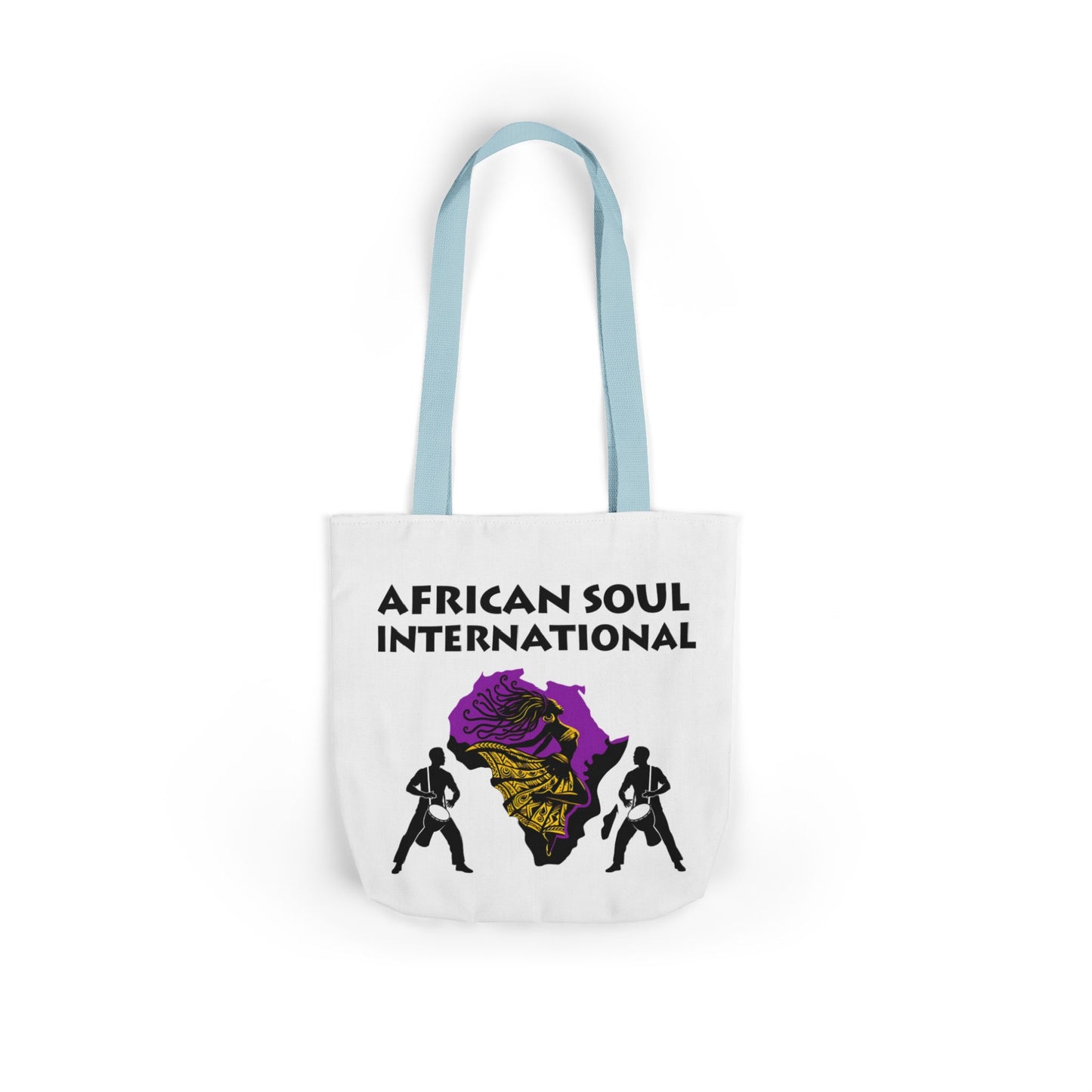 African Soul International – Vibrant Canvas Tote Bag, Eco-Friendly Shopping Bag, Travel Tote, Festival Bag, Gift Idea, Everyday