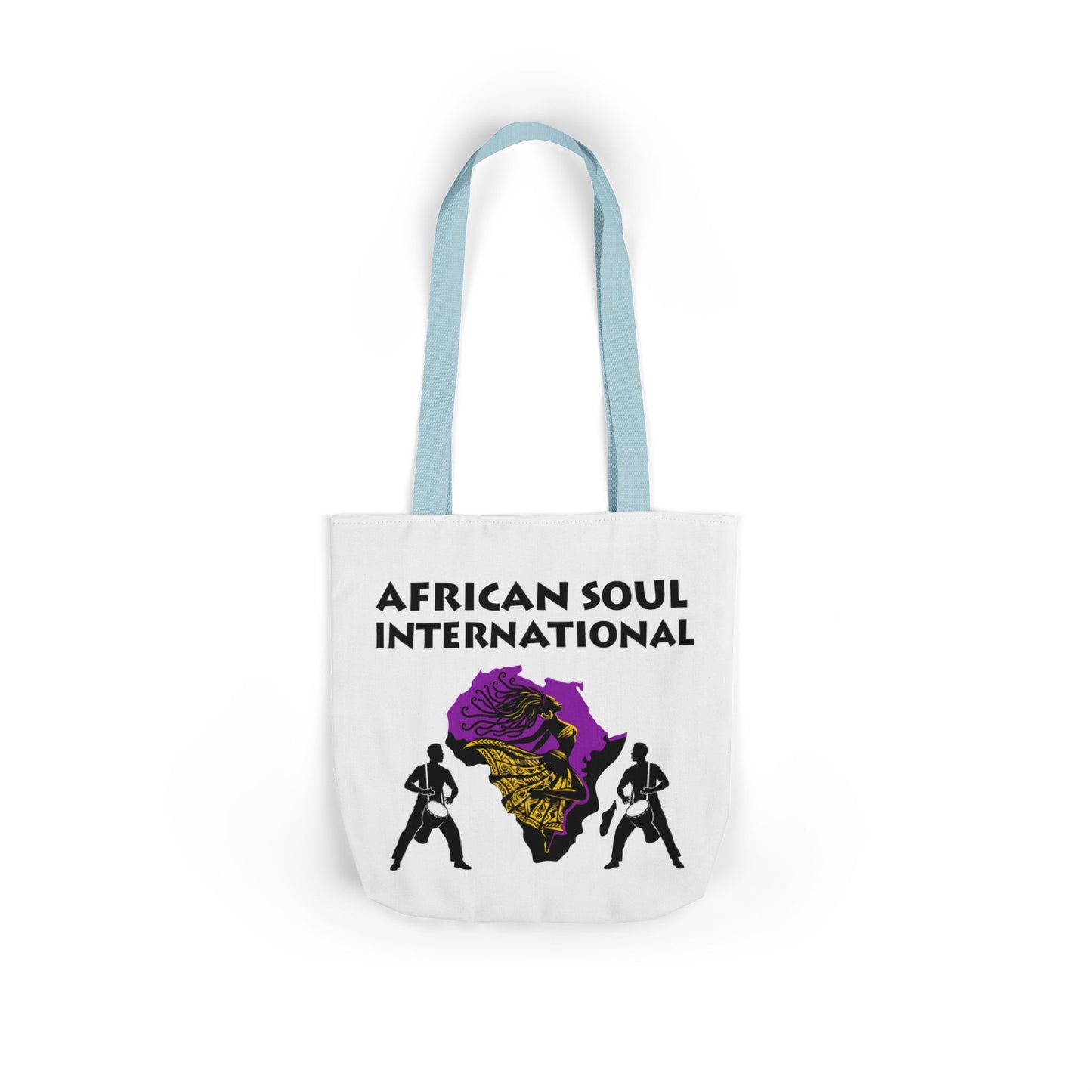 African Soul International – Vibrant Canvas Tote Bag, Eco-Friendly Shopping Bag, Travel Tote, Festival Bag, Gift Idea, Everyday