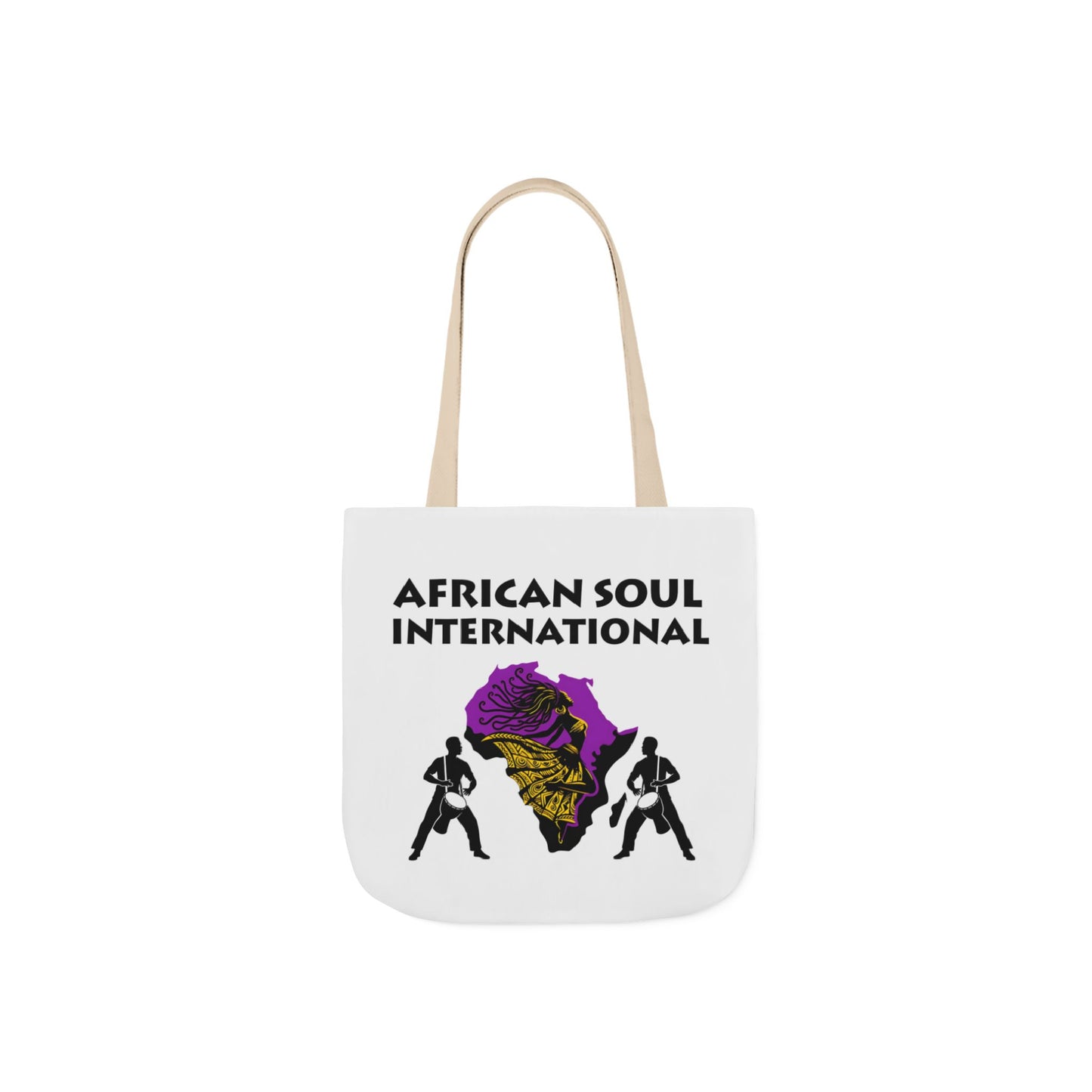 African Soul International – Vibrant Canvas Tote Bag, Eco-Friendly Shopping Bag, Travel Tote, Festival Bag, Gift Idea, Everyday