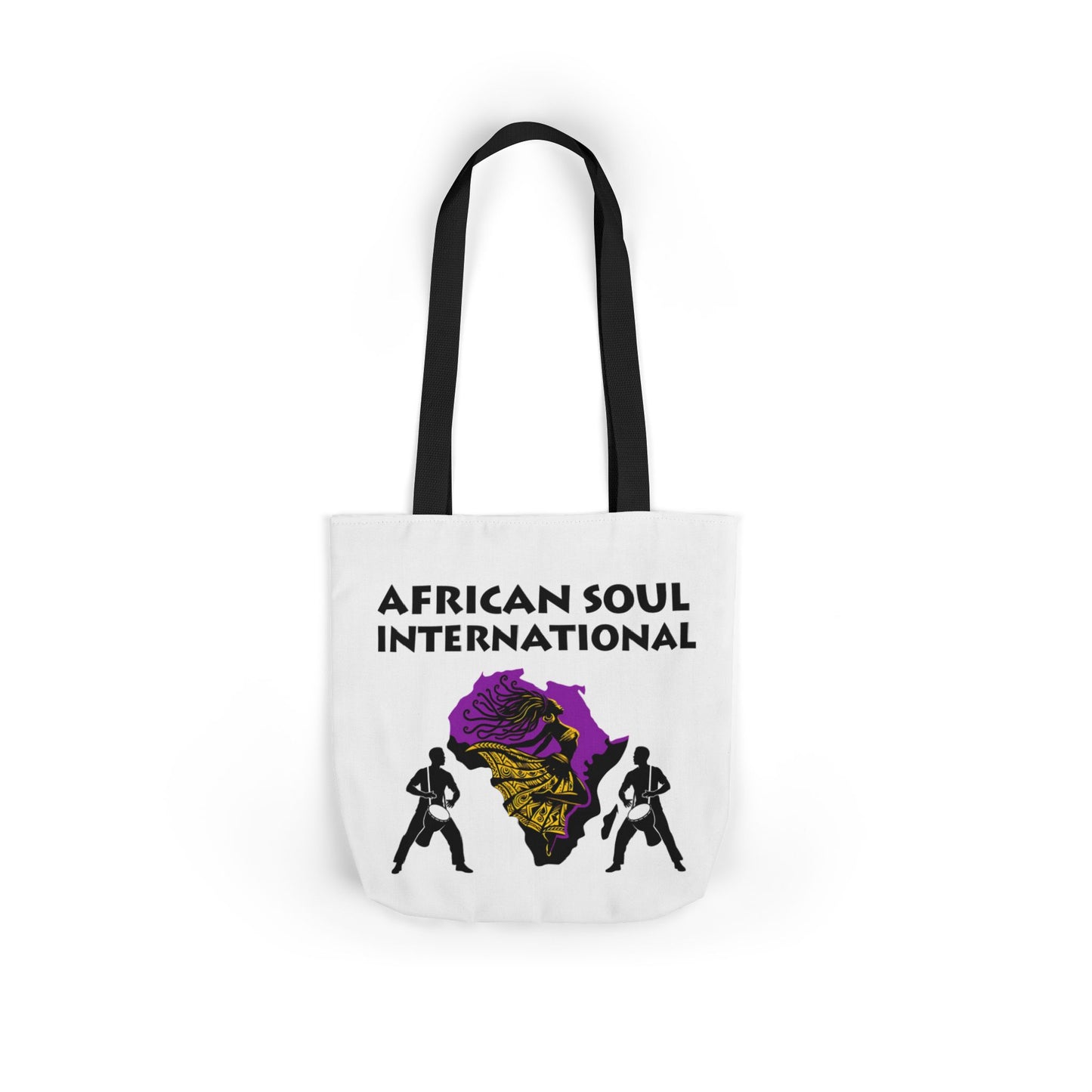 African Soul International – Vibrant Canvas Tote Bag, Eco-Friendly Shopping Bag, Travel Tote, Festival Bag, Gift Idea, Everyday
