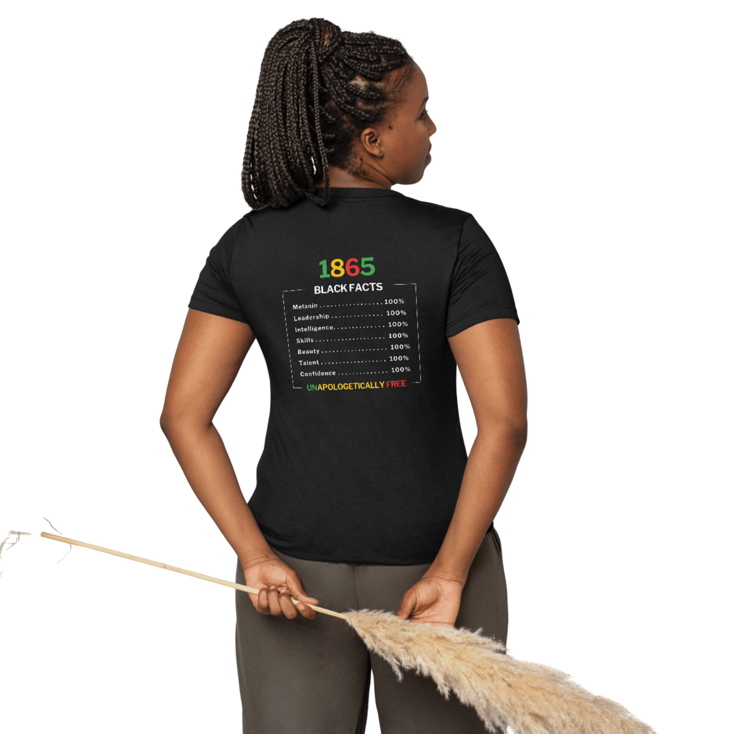 Juneteenth Black Queen Unisex Softstyle T-Shirt – 1865 “Black Facts” Edition