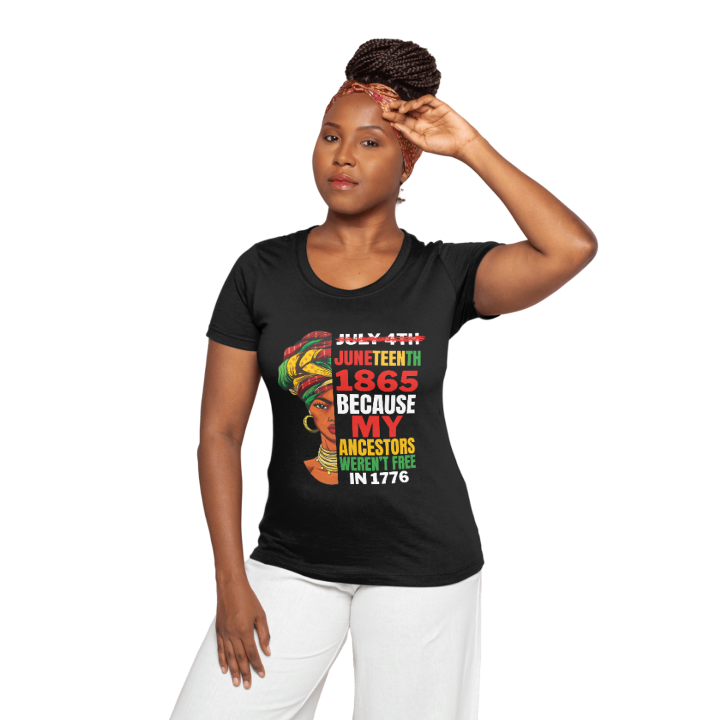 Juneteenth My Ancestors Weren't Free T-Shirt -  Unisex Softstyle Tee