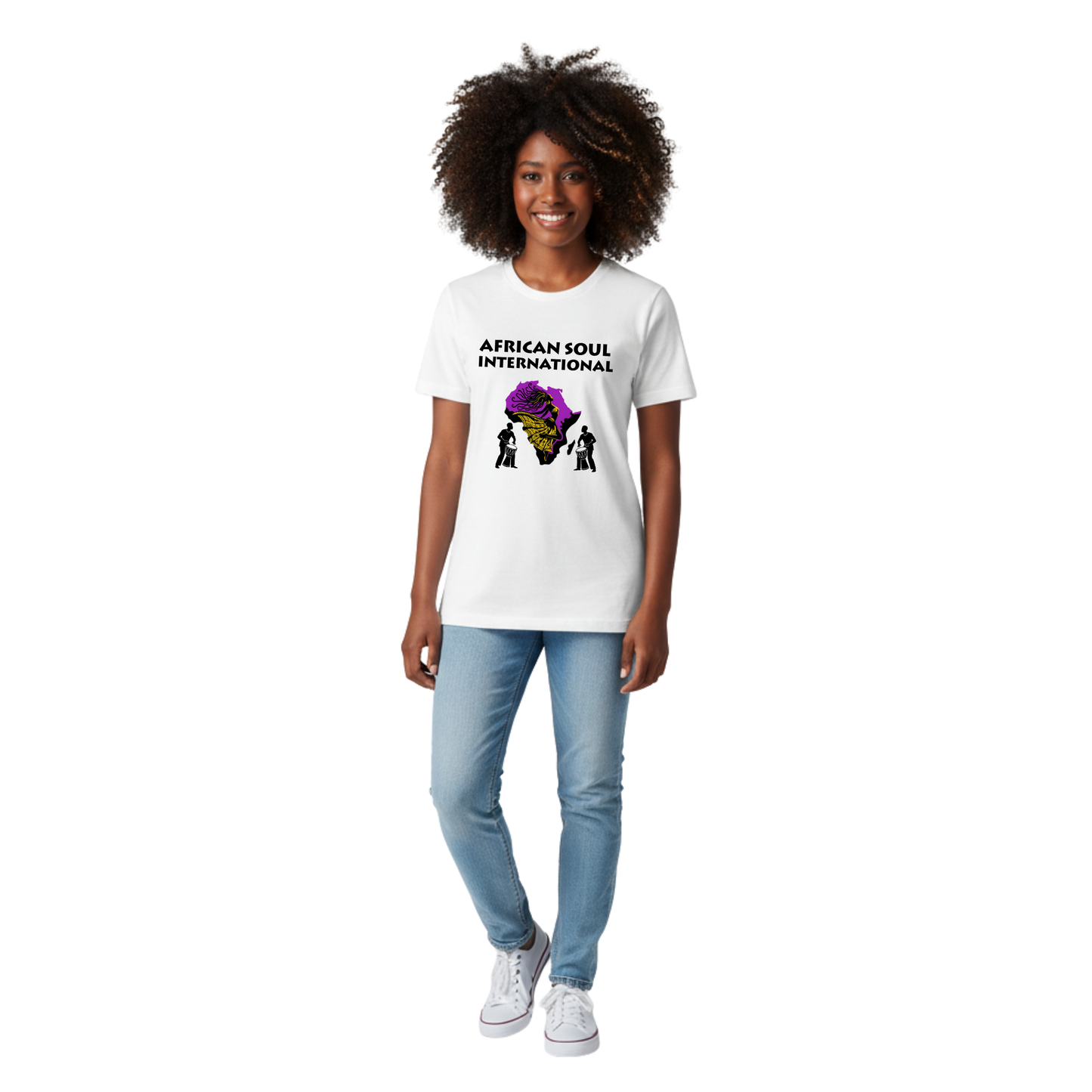 African Soul International Tee for Cultural Celebrations, Casual Wear, Gifts, Festivals, Heritage Events