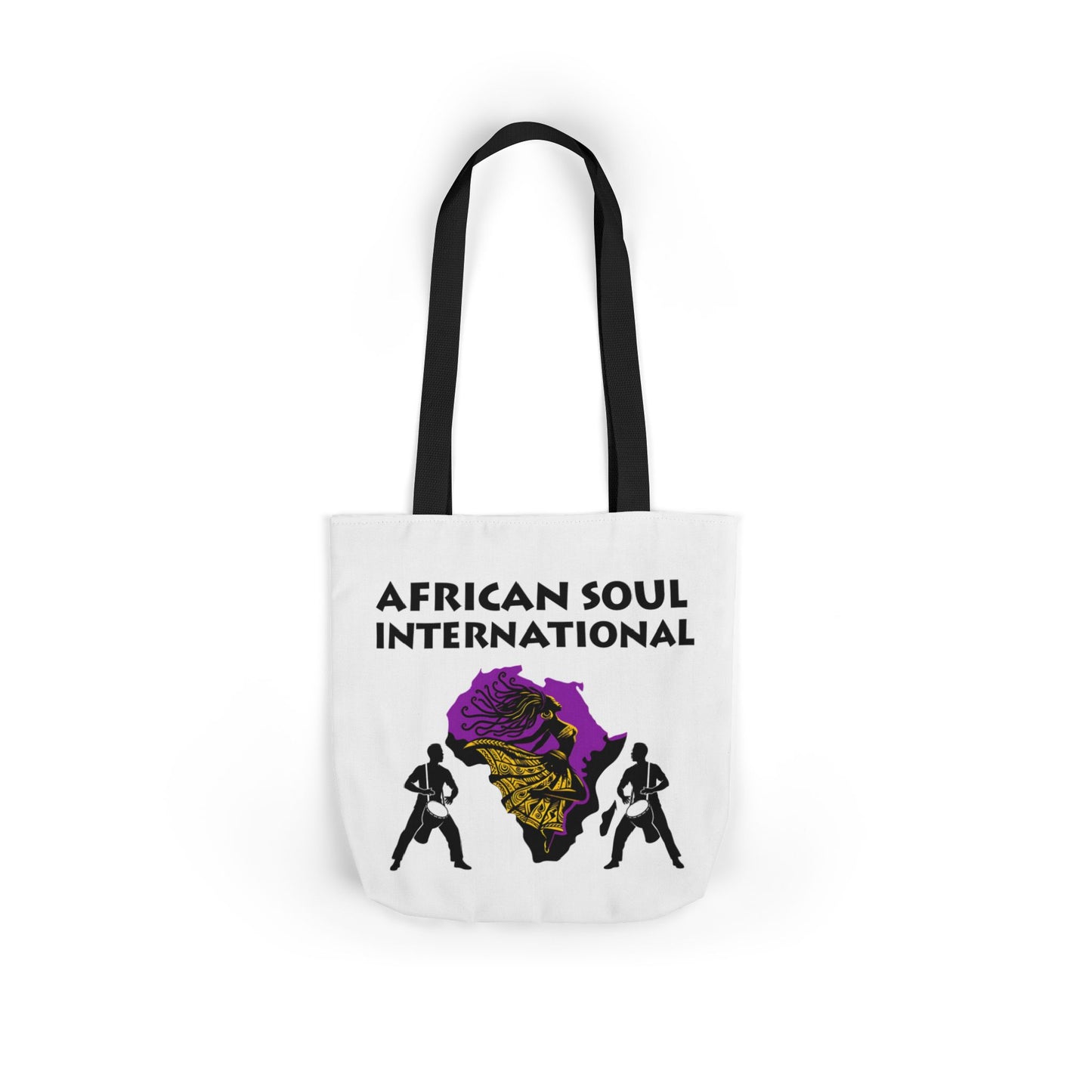 African Soul International – Vibrant Canvas Tote Bag, Eco-Friendly Shopping Bag, Travel Tote, Festival Bag, Gift Idea, Everyday