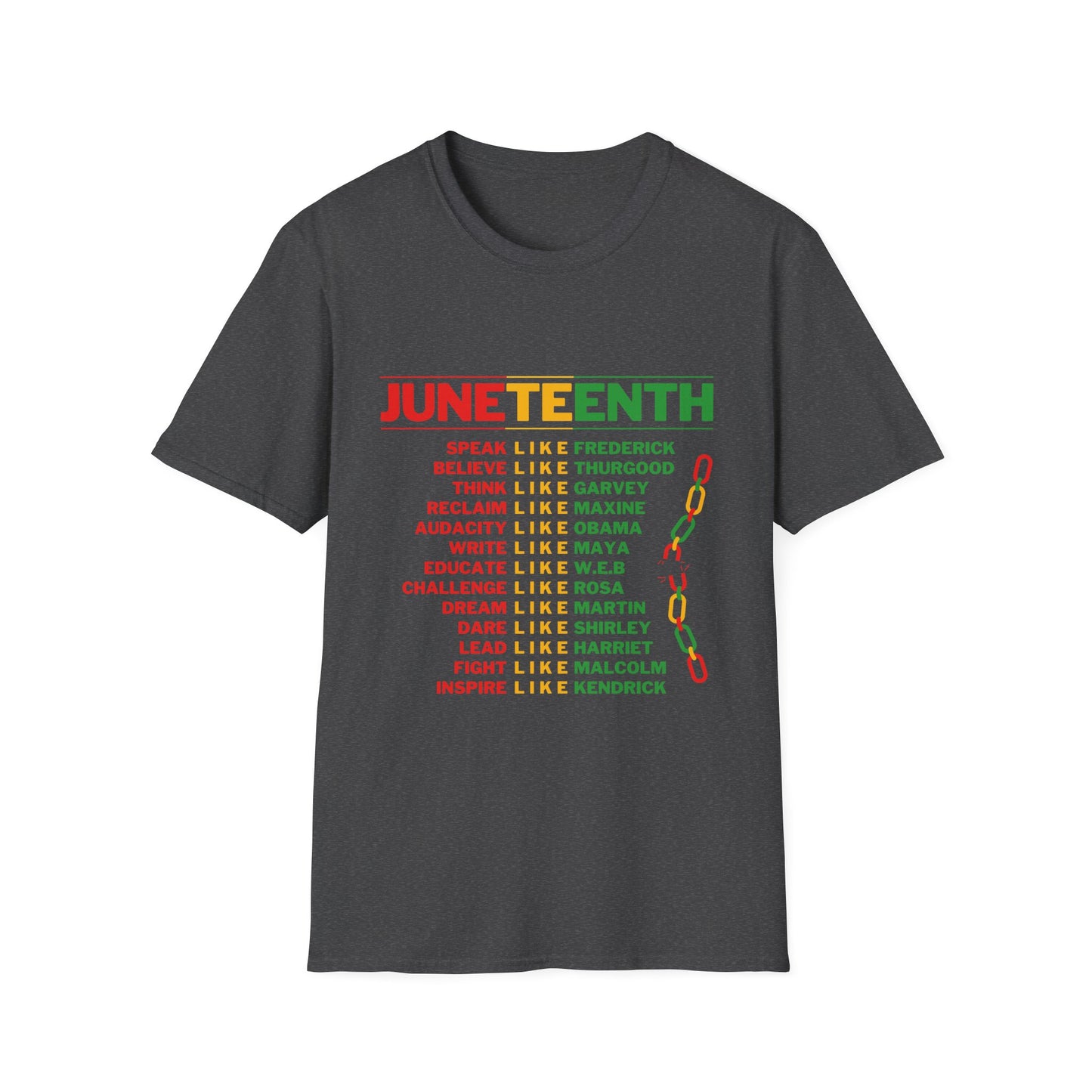 Juneteenth Inspirational Unisex T-Shirt - Celebrate Freedom & Equality