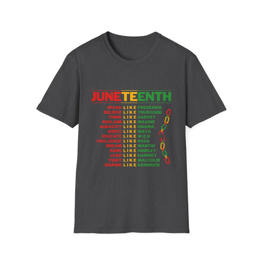 Juneteenth Inspirational Unisex T-Shirt - Celebrate Freedom & Equality