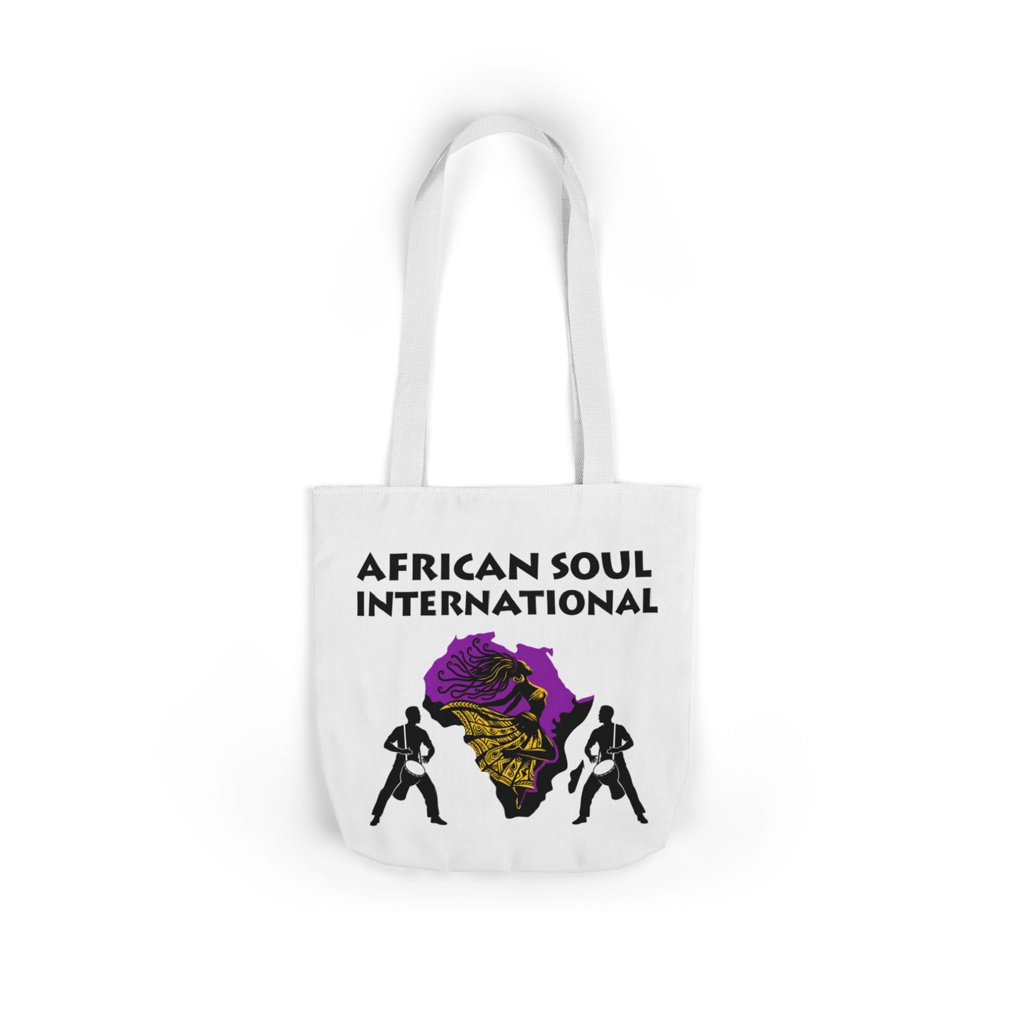 African Soul International – Vibrant Canvas Tote Bag, Eco-Friendly Shopping Bag, Travel Tote, Festival Bag, Gift Idea, Everyday