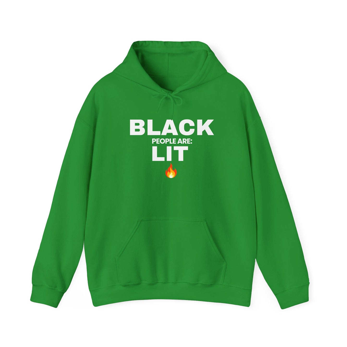 Statement Hoodie – Black People Are: Lit 🔥