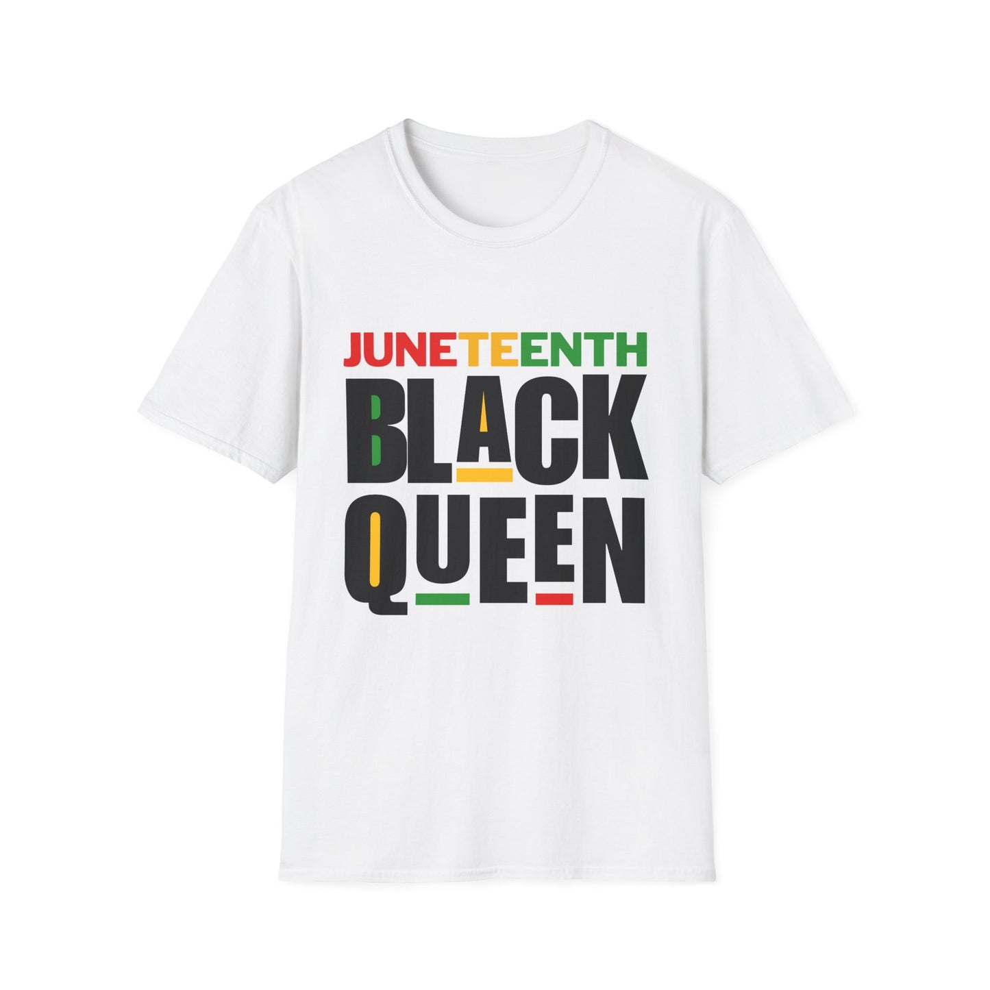 Juneteenth Black Queen Unisex Softstyle T-Shirt – 1865 “Black Facts” Edition