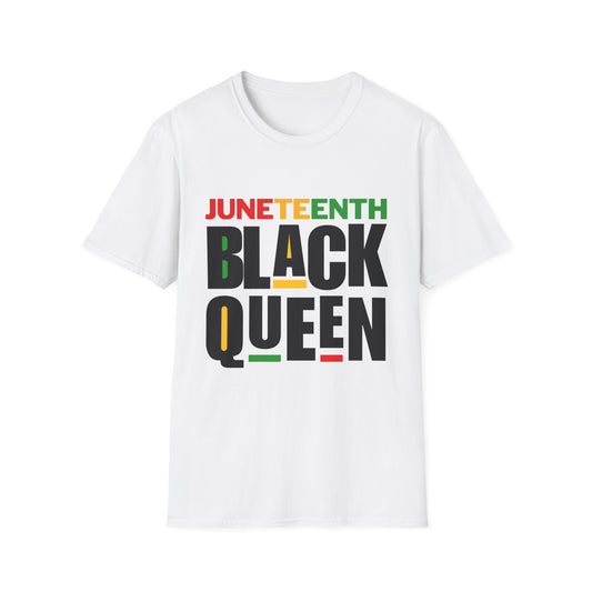 Juneteenth Black Queen Unisex Softstyle T-Shirt – 1865 “Black Facts” Edition