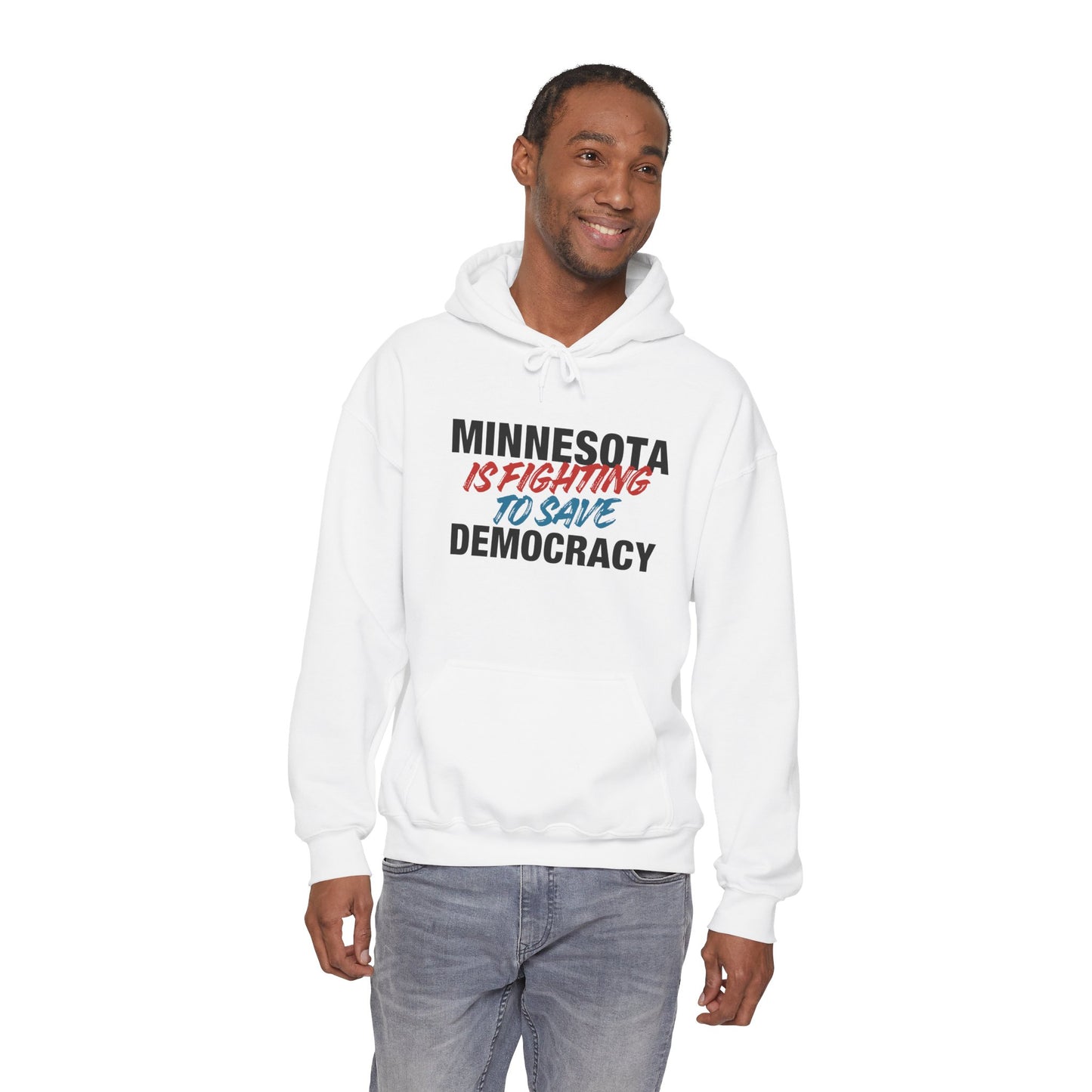 ASI Statement Hoodie – Minnesota is Fighting to Save Democracy (Design B)