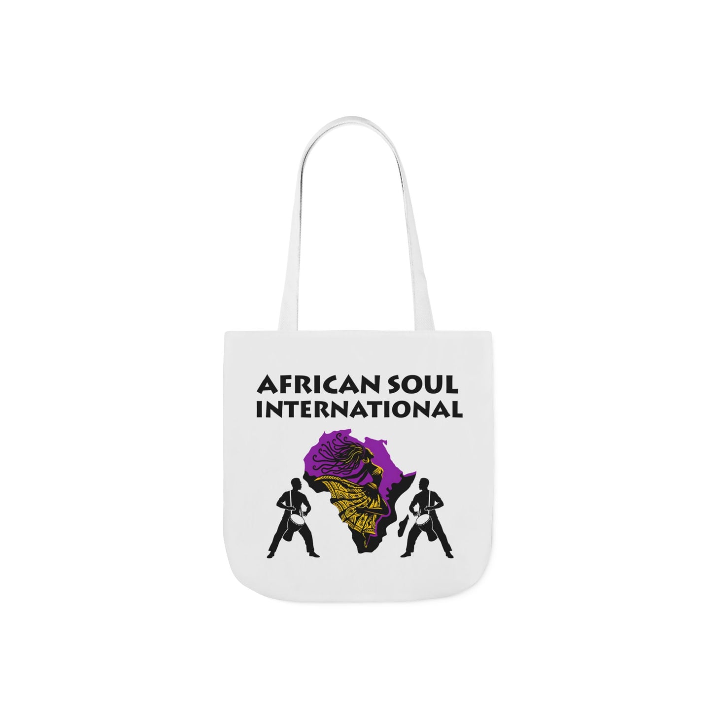 African Soul International – Vibrant Canvas Tote Bag, Eco-Friendly Shopping Bag, Travel Tote, Festival Bag, Gift Idea, Everyday